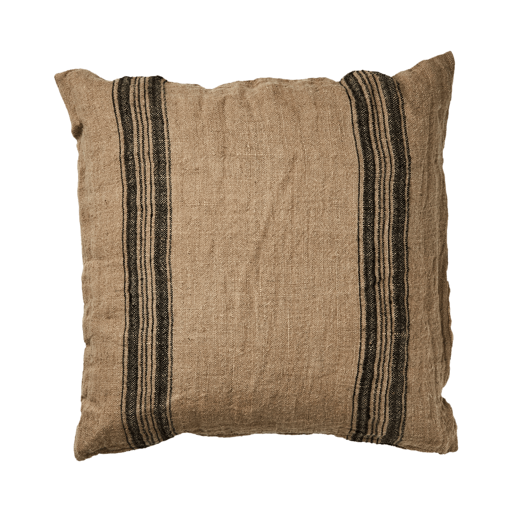 Kuddfodral Fernando Linne Natur/svart 50x50cm image 0