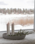 Ljusgrå ljusstake Gullholmen image 0