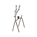 OH DEER Ljusstake Rost/mässingsfärgad