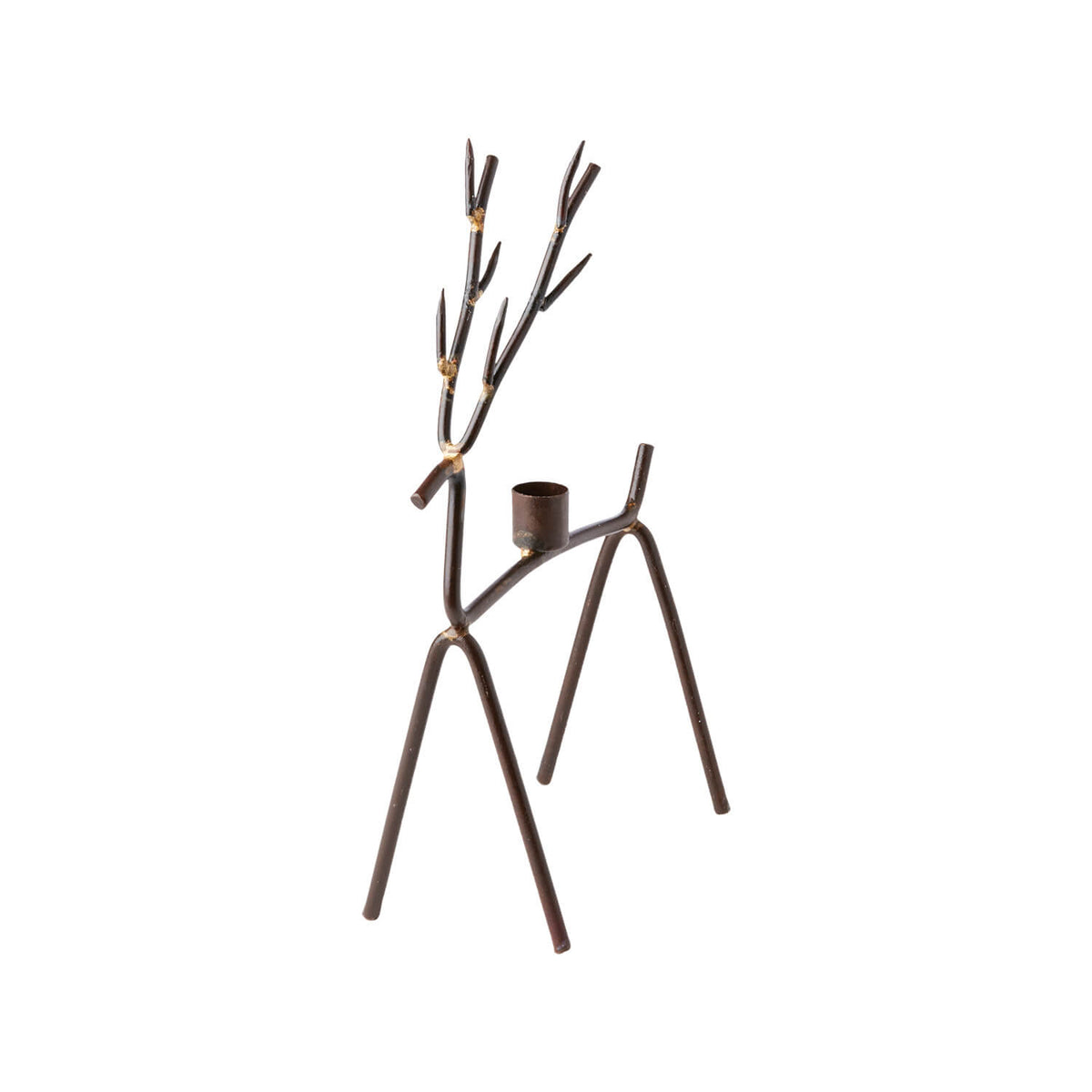 OH DEER Ljusstake Rost/mässingsfärgad