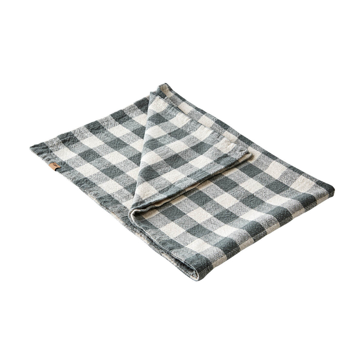 Rutig kökshandduk Grön image 0
