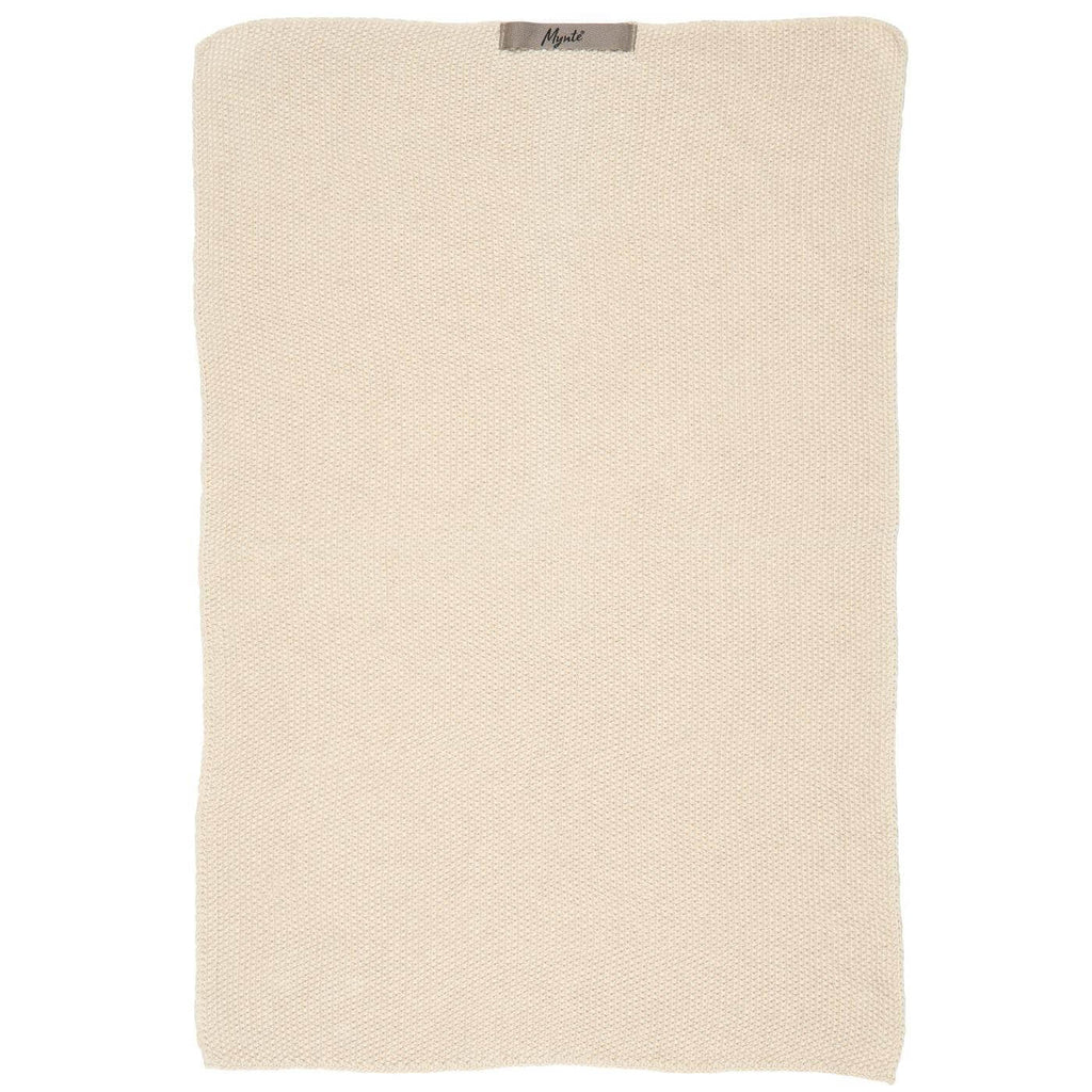Kökshandduk vit stickad image 0